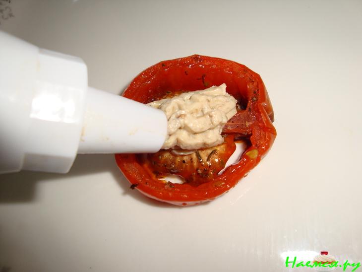 Башенки с баклажановым кремом (закуска)