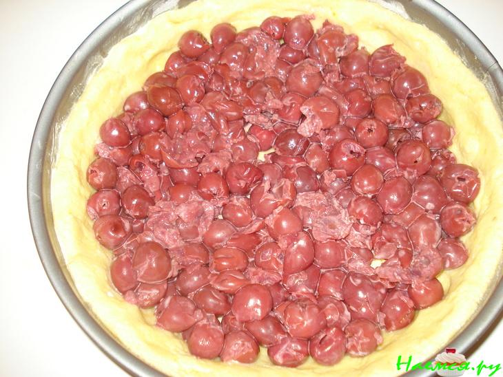 Пирог творожный "Вишенка"