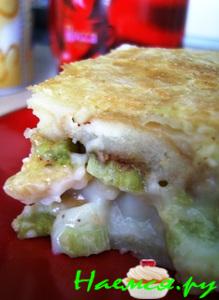 Пирог с ревенем и корицей