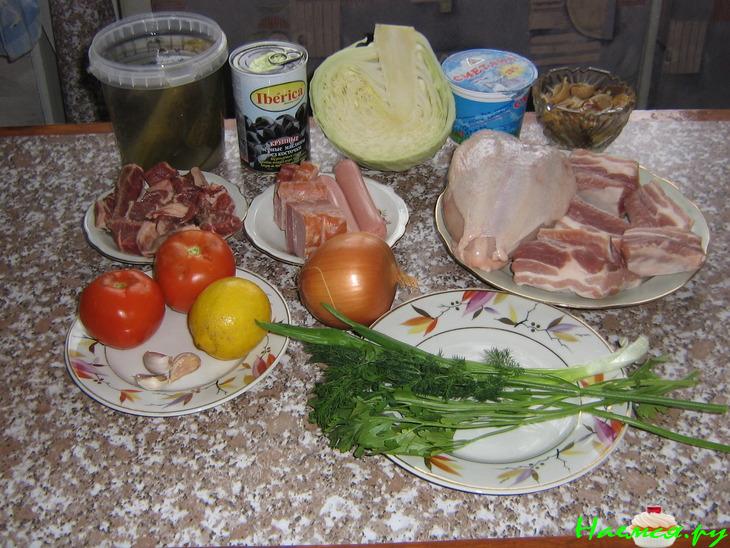 Солянка сборная мясная с экскурсом в историю