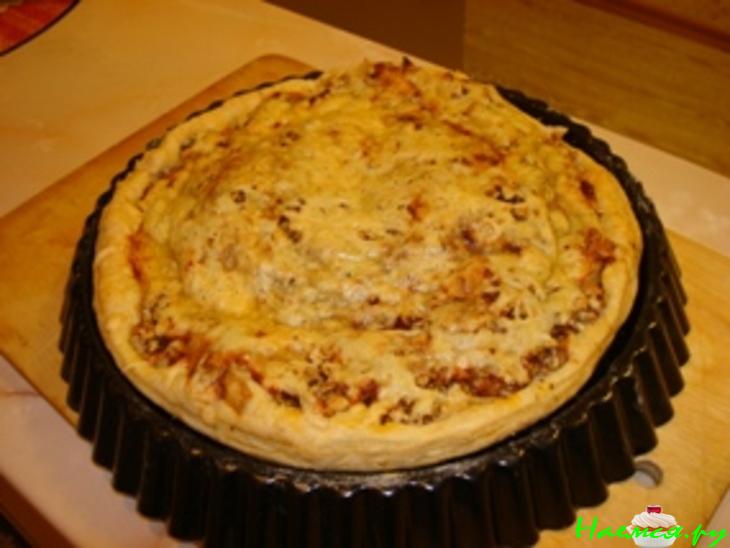 Пирог с грушей и сыром