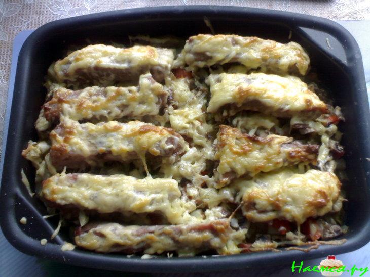 Ребрышки с овощами