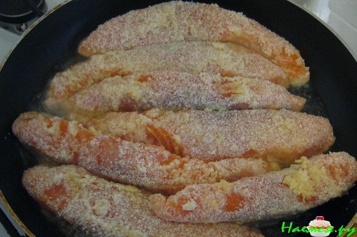 Сёмга в картофельной панировке