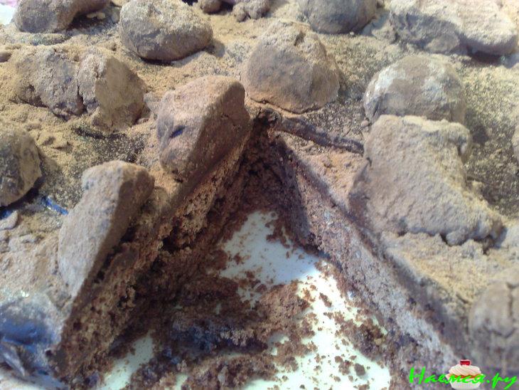 Торт "Трюфельный" с шоколадным кремом