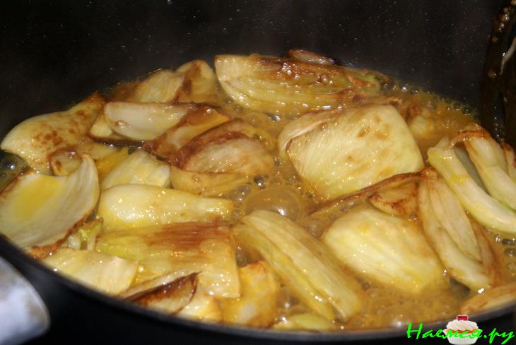 Фенхель в апельсиновой карамели