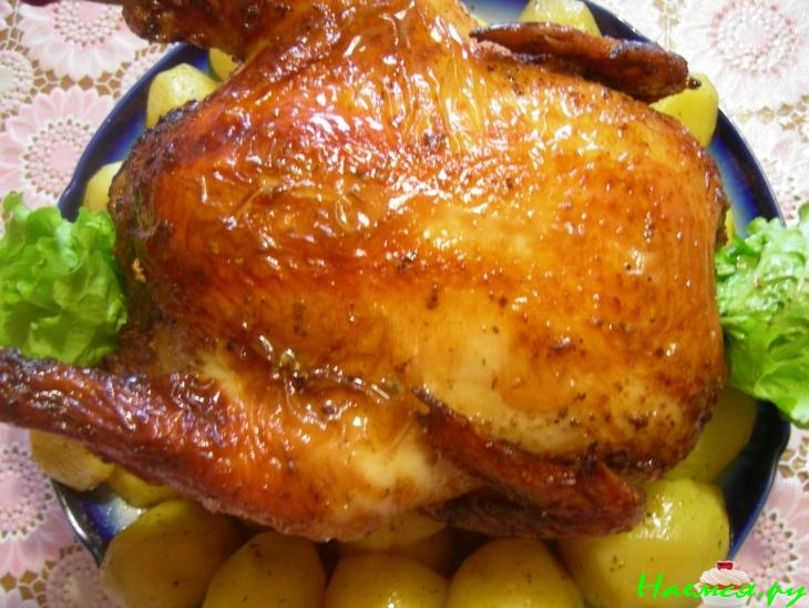 Курица на вертеле