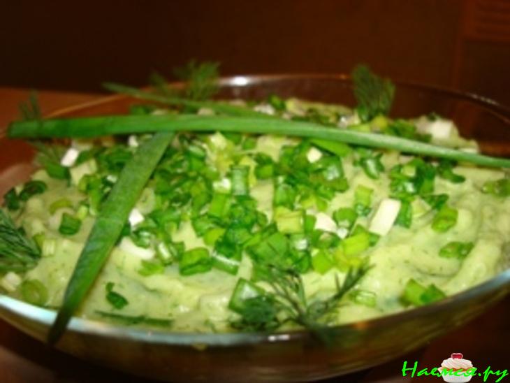 Салат с овощным соусом "Нежность" Салат с овощным соусом "Нежность"