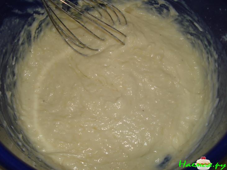 Цикорный салат с ветчиной под сырной корочкой