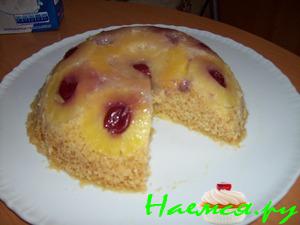 Торт ананасовый за 12 мин