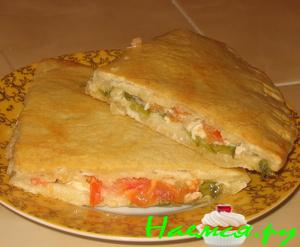 Закрытая пицца "Цезарь"