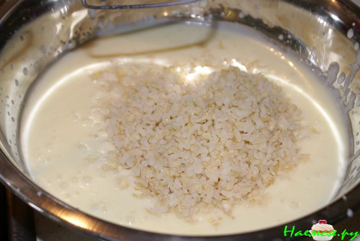 Пирог с брокколи и рисом