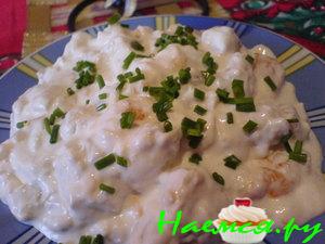 Салат куринно-мандаринно-ананасовый