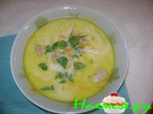 Сливочный куриный суп