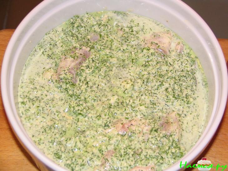 Курочка в укропном соусе