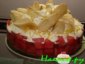 Торт 'Арбуз в вине'