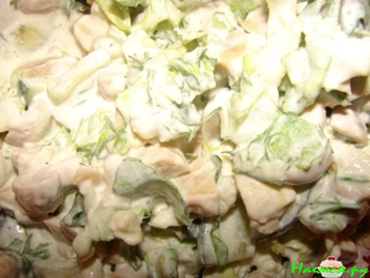 Салат "Осенний" с шампиньонами