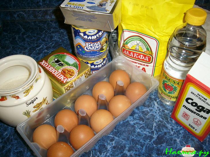 Торт "Муравейник" со сгущенкой