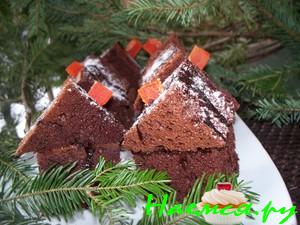 Вариант подачи пирожных на новогодний стол Вариант подачи пирожных на новогодний стол