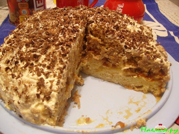 Торт 'Кудрявый пинчер' со сгущенкой