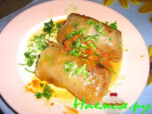 Постные голубцы с белокачанной капустой Постные голубцы с белокачанной капустой