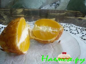 Персики с сыром в ореховой скорлупе Персики с сыром в ореховой скорлупе