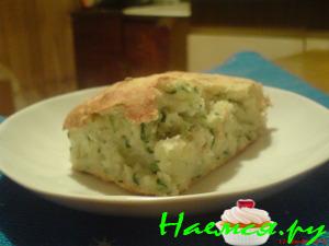 Несладкий кабачковый пирог Несладкий кабачковый пирог