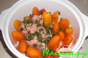 Мини-перчики в сметанном соусе