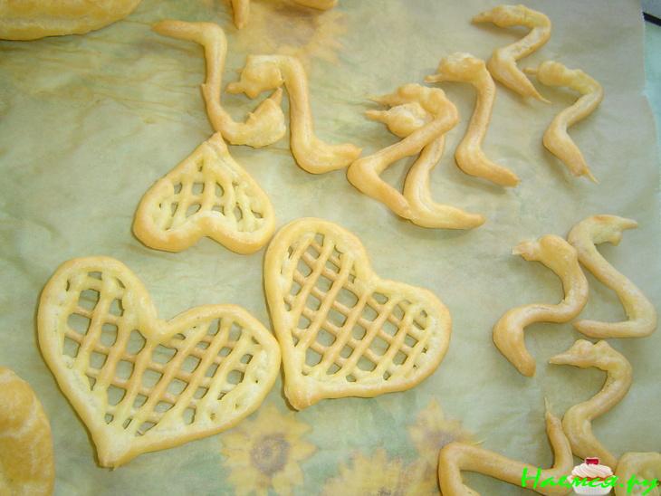 Заварные пирожные на желе "Лебединое озеро" 