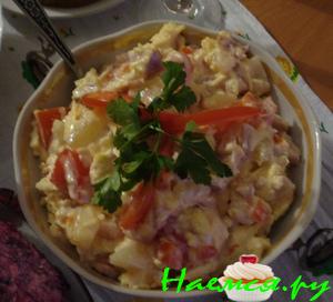 Салат "Пикантная курочка"
