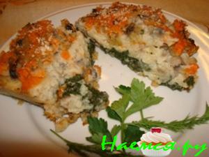 3-х цветная овощная запеканка