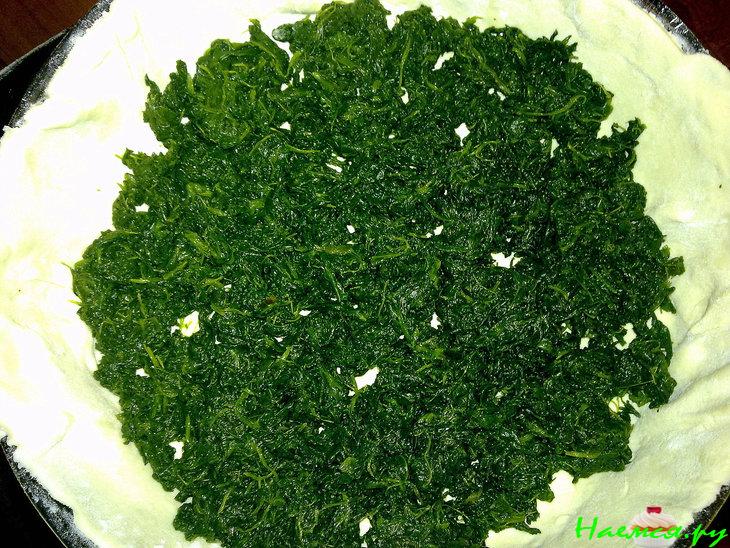 Пирог 'Греческий' (со шпинатом, грибами, сыром)