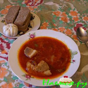 Украинский борщ с секретом