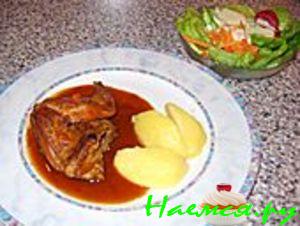 Жаренный кролик по-немецки Жаренный кролик по-немецки