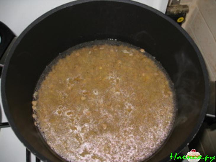 Cуп чечевичный с грибами