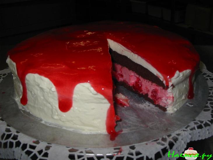 Маскарпоне-вишнёвый торт