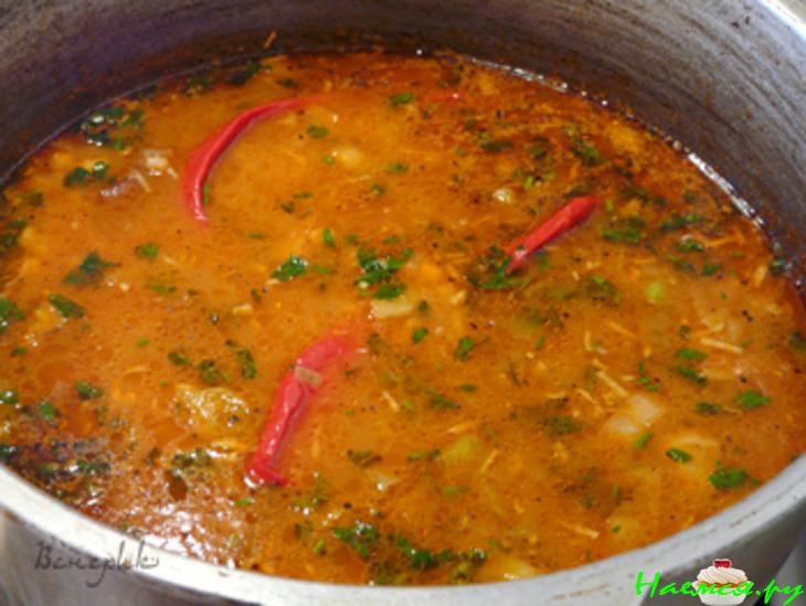 Суп из баранины с нутом и перловкой (Chorba frik)