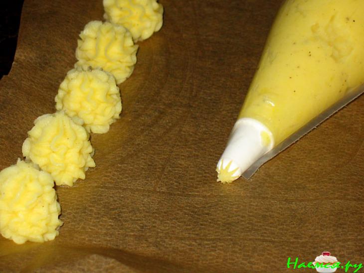 Картофельный гарнир "Герцогиня" (patate "duchesse")