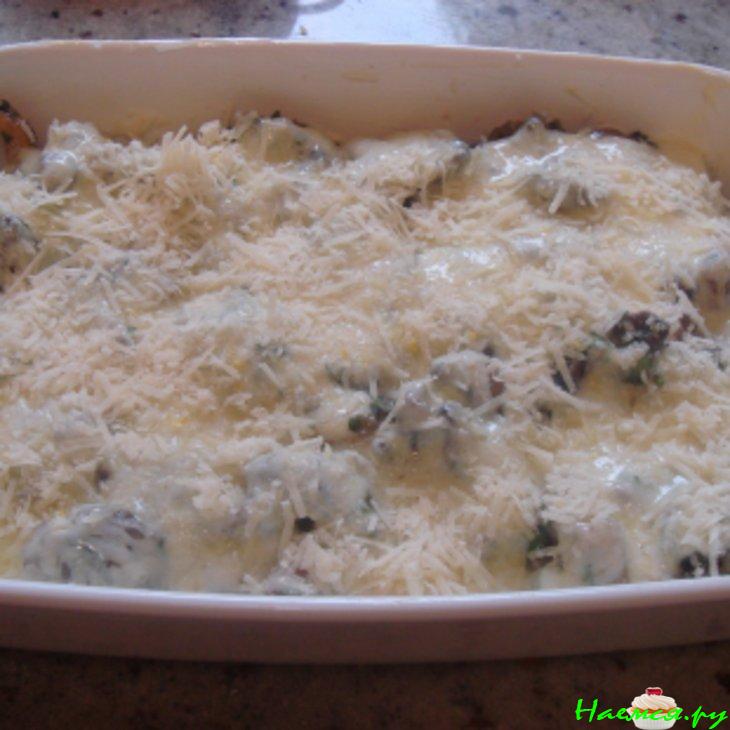 Грибная лазанье по-Итальянски Грибная лазанье по-Итальянски