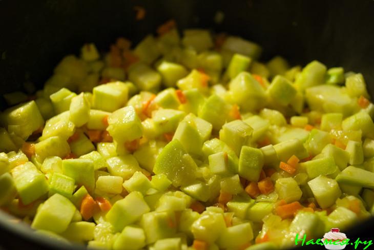 Рис с кабачком (с овощами) Рис с кабачком (с овощами)