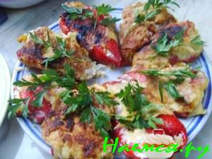 Чушка-бюрек (перцы жаренные)