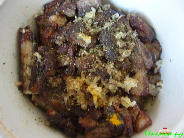 Чанахи с бараньеми ребрышками