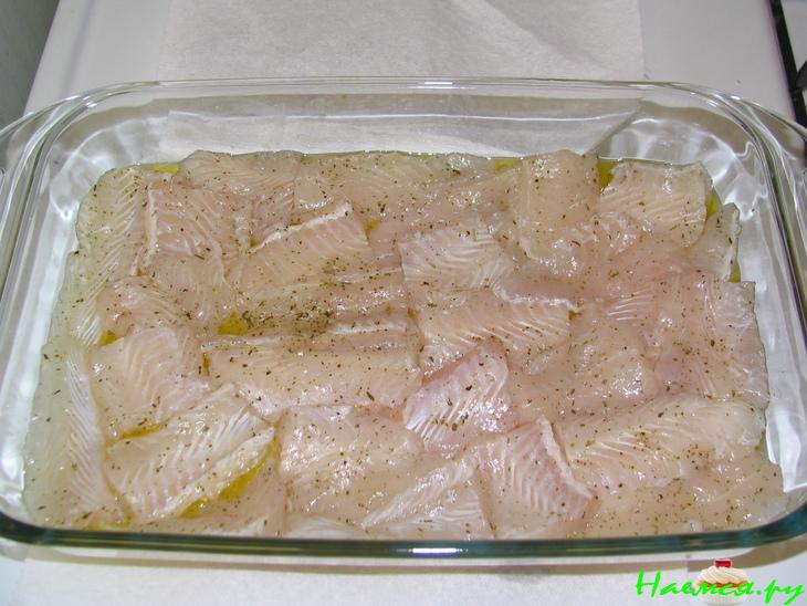 Нежная рыбка запеченная в сметане