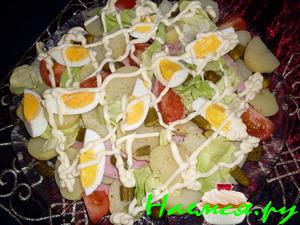 Пока готовится гриль....или Картофельный салат с яйцами