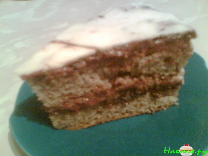 Маковый пирог с черносливом