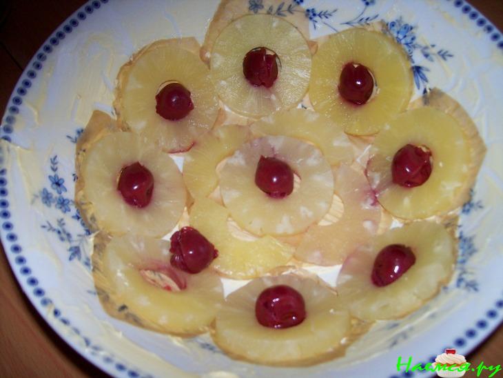 Торт ананасовый за 12 мин