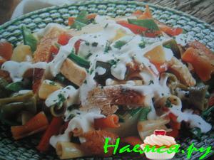 Салат из копченой курицы