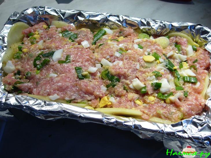 Мясная запеканка "Весеннее настроение" Мясная запеканка "Весеннее настроение"