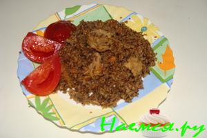 Пшеничный плов с индейкой