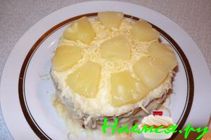 Торт куриный "Солнышко"