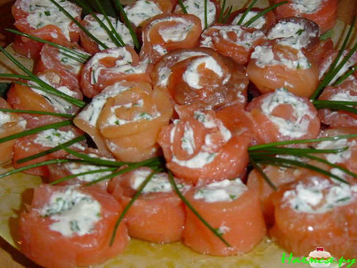 Закуска 'Завитушки из горбуши'